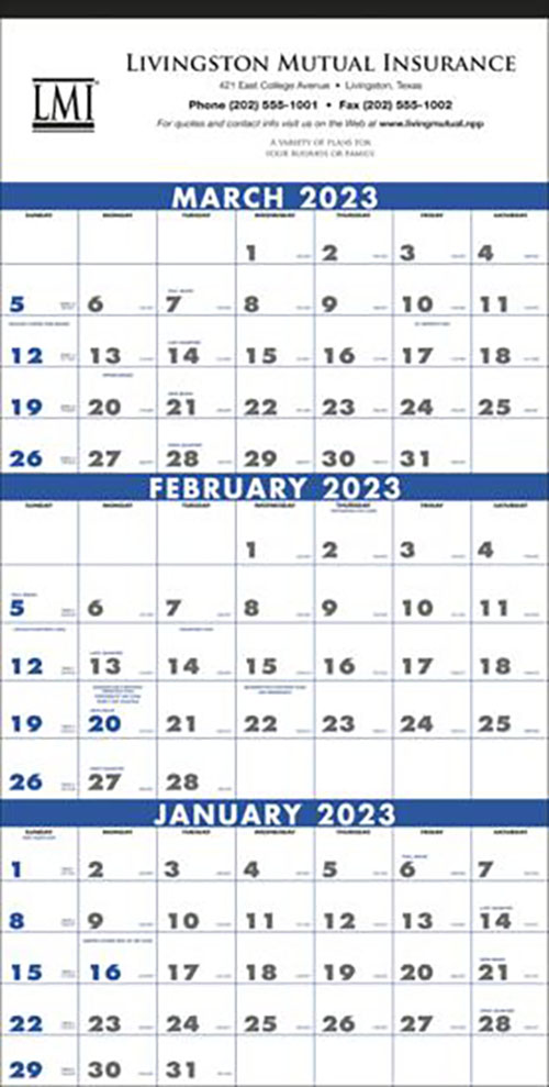 Span-A-Year Commercial Size Wall Calendar for 2023